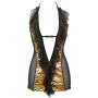 Axami babydoll & string black-gold
