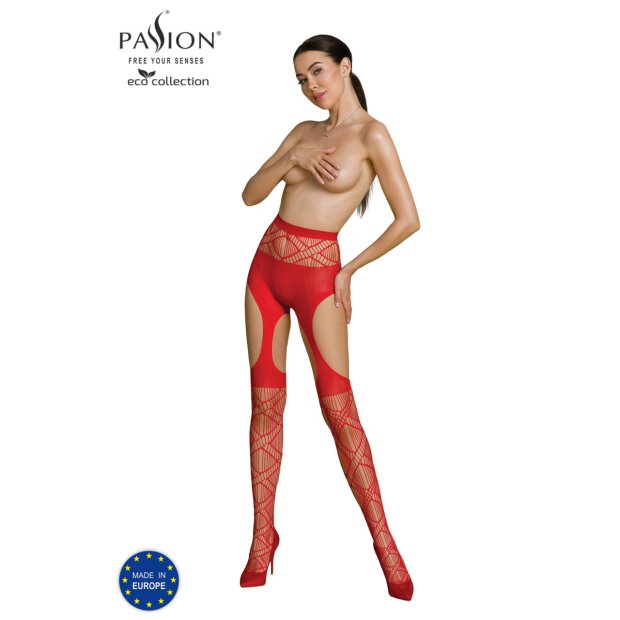 Passion ECO Straps-Strumpfhose red