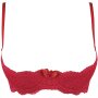 Axami bra red with open cups