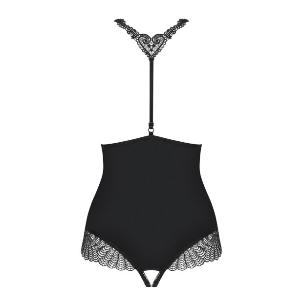 Obsessive Chiccanta crotchless teddy black