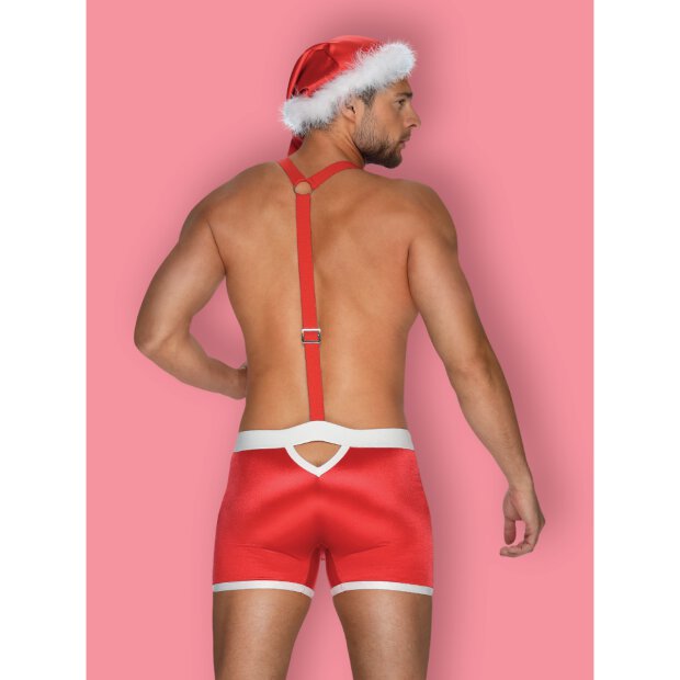 Obsessive Mr Claus costume red