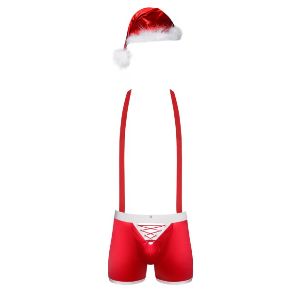 Obsessive Mr Claus costume red