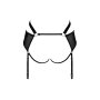 Obsessive Allunes crotchless garter belt black-leo