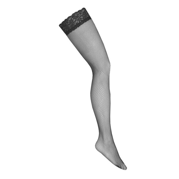 KOTEK fishnet hold ups black
