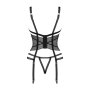 Obsessive Lanelia corset & thong with open cups black