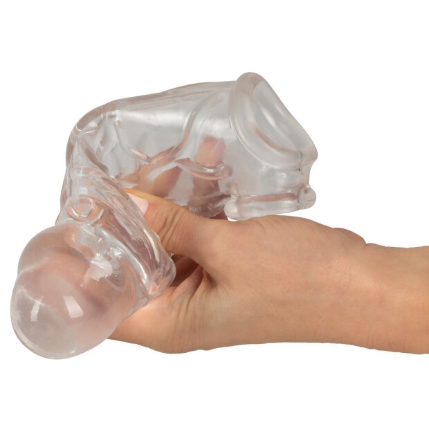 Crystal Clear Penis Sleeve with Ball Ring