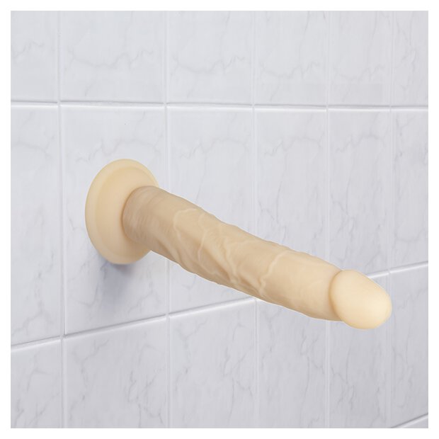 Naked Addiction - 22,8 cm Silicone Bendable Dual Density Dildo Vanilla