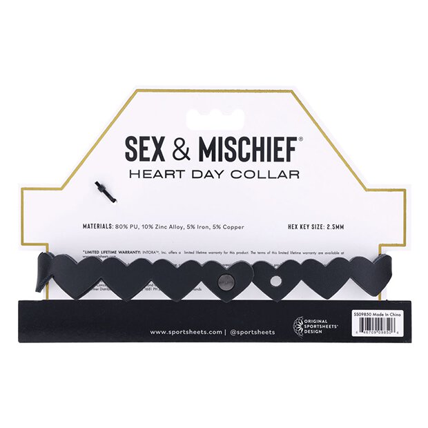 Sportsheets - Sex & Mischief Heart Day Collar