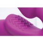 XR Brands Evoke Vibrating Strap On lila