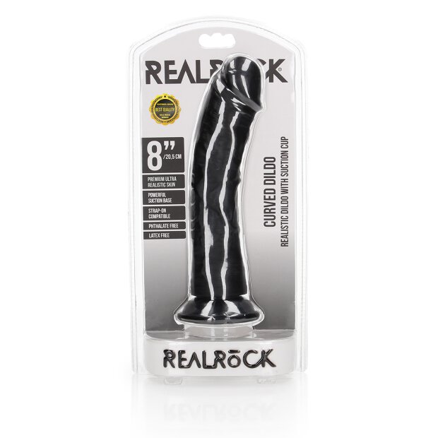 Curved Realistic Dildo with Suction Cup - 8" / 20,5 cm