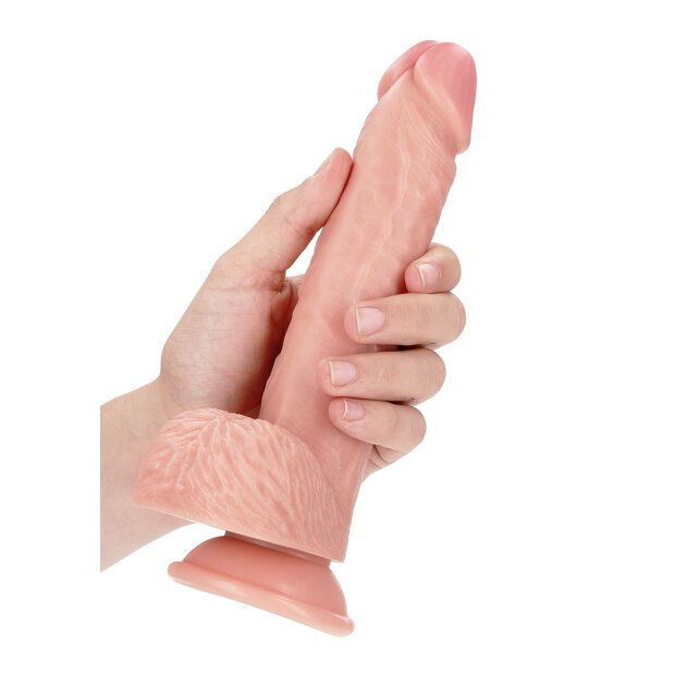 Straight Realistic Dildo with Balls and Suction Cup - 8" / 20,5 cm