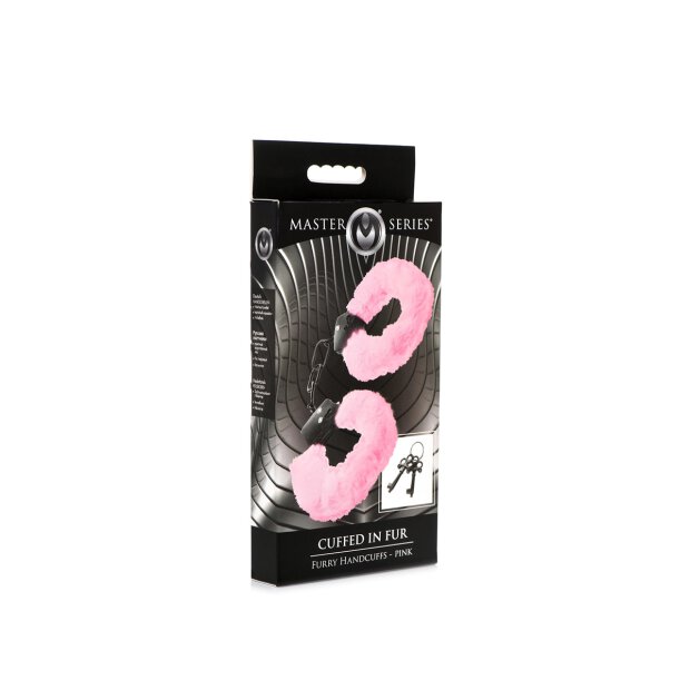 Cuffed In Fur Furry Handcuffs - Pink