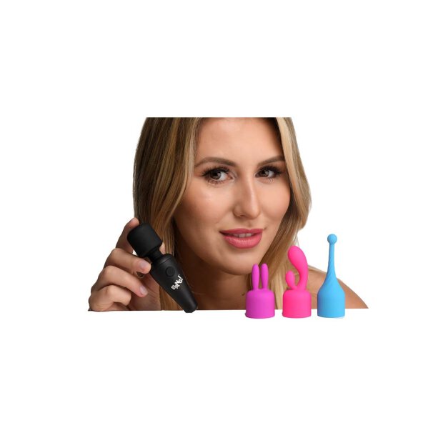 BANG! Mini Wand Massager with 3 Attachments