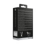 Shots Dual Silicone Ribbed Strap-On double gode noir
