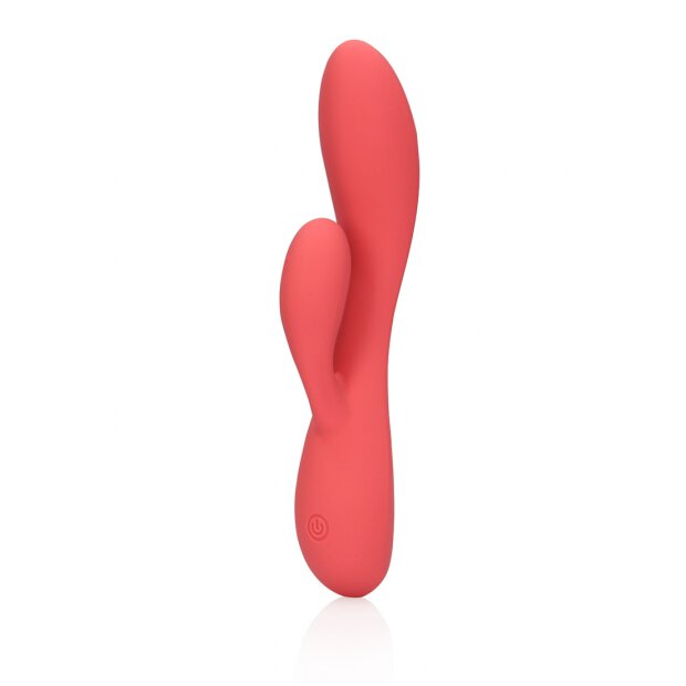 Loveline Glatter ultra softer Silikon Rabbit-Vibrator rosa