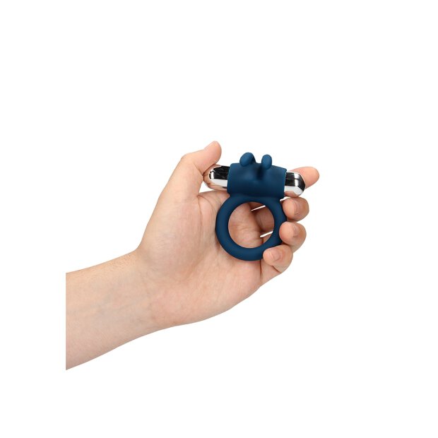 Loveline Vibrating Rabbit Penis Ring blue