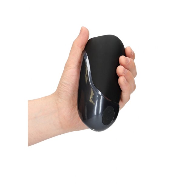 Loveline Vibrating Masturbator Sleeve Licorice Black