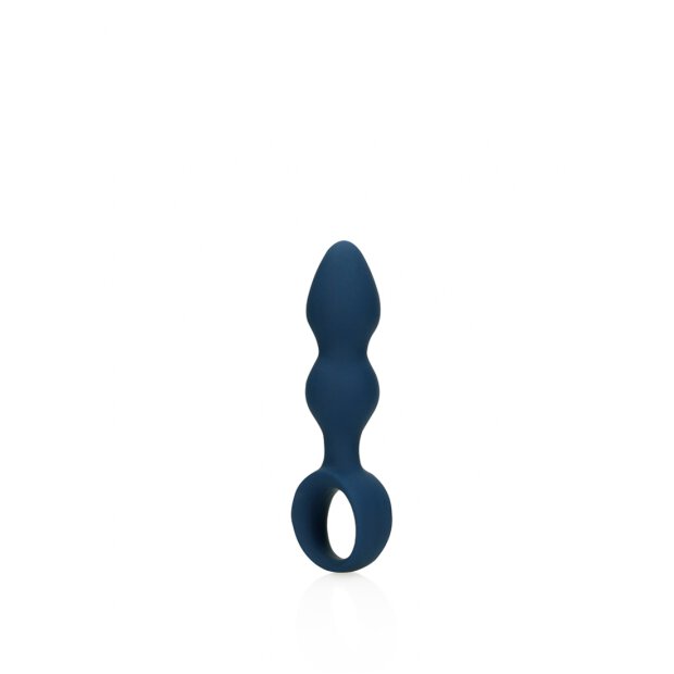 Loveline anal plug in drop shape blue 2,8 cm