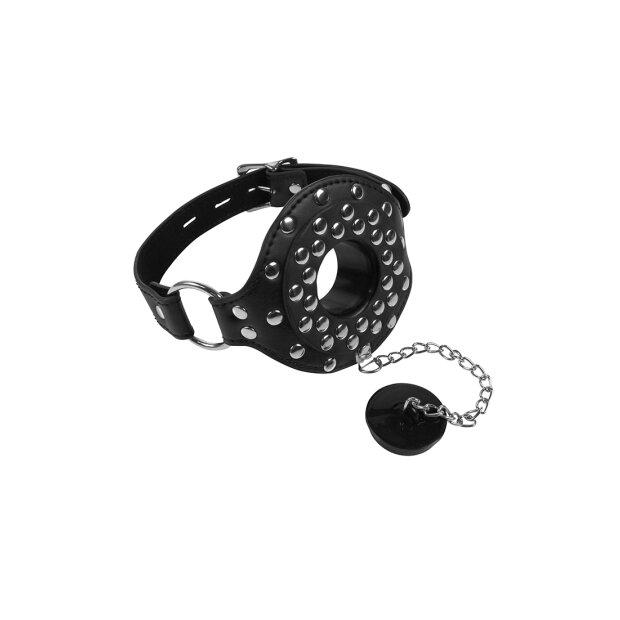 Shots Open mouth gag with black stopper