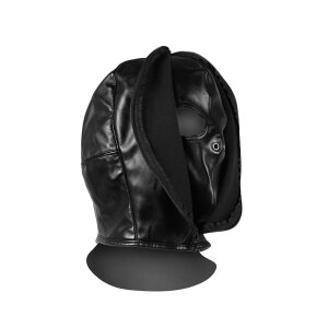 Shots Bondage-Maske mit Reißverschluss schwarz