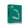 Shots Gebogenes Vibro Prostata Massagegerät Metallic Grün