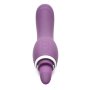 XR Brands Lickgasm Vibrator mit Leck + Saugfunktion lila