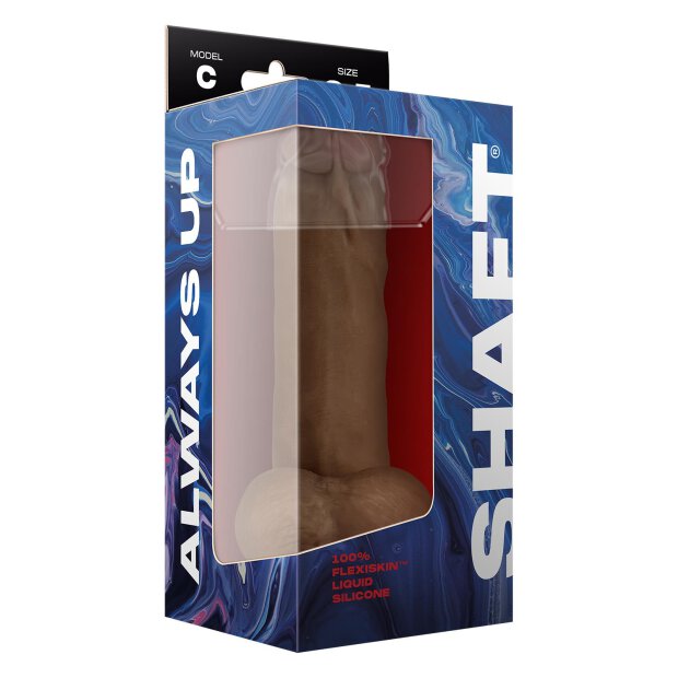 Shaft Model C 8,5 Inch Liquid Silicone Dong With Balls Oak 21,5 cm