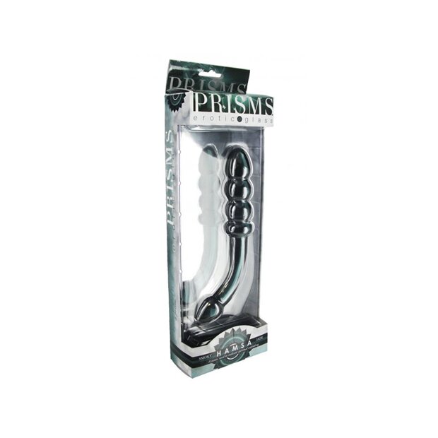 Hamsa G-Spot-/Prostate Dildo - Smoky Jade