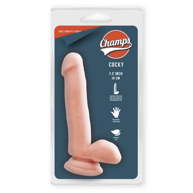 Champs Cocky Dual Density Dildo 7.2 inch / 18 cm