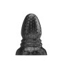 STRETCHR Ripple Butt Plug M Black Metallic - 13,5 cm
