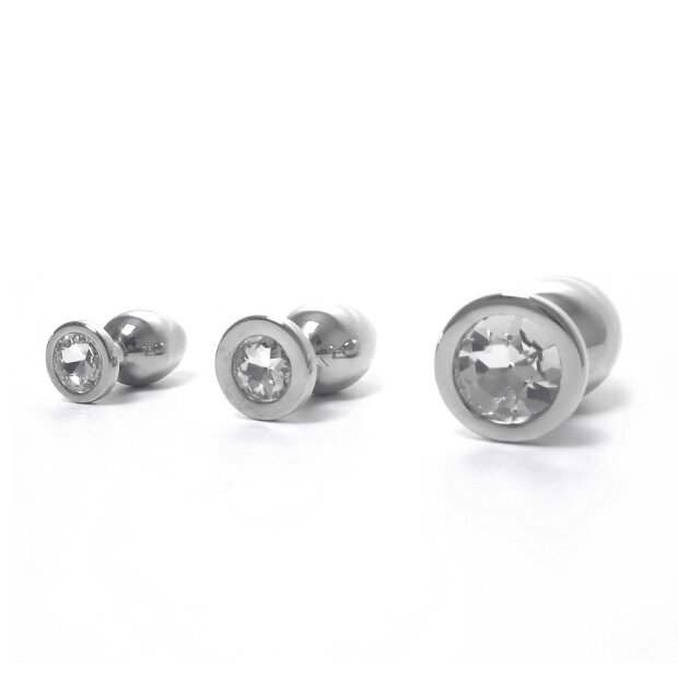 Jewelled Buttplug M 3,0 cm