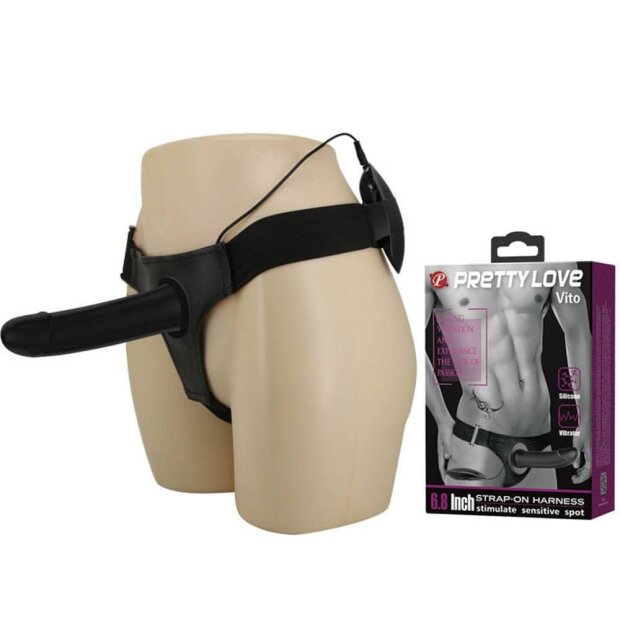 Pretty Love Strap Ont Vito vibrating black 17 cm