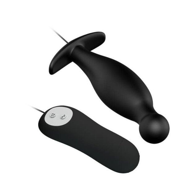 Pretty Love  Plug anal vibrant avec contrôleur Noir 2,8 cm