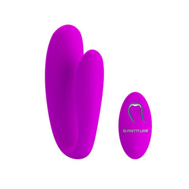 Pretty Love  Vibromasseur Lelatitia en couple avec télécommande violet