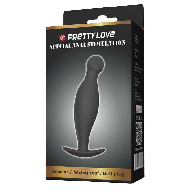 Pretty Love Analplug Bully Schwarz 3 cm