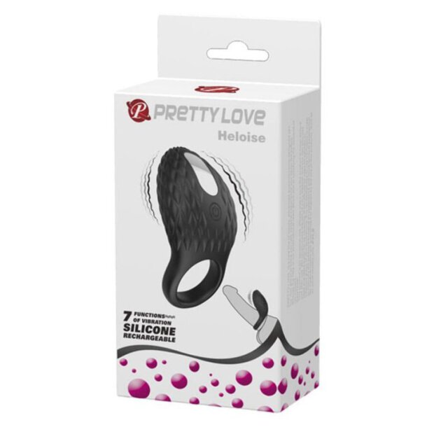 Pretty Love Cock Ring vibrierend Schwarz