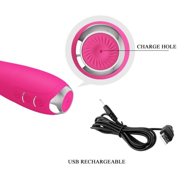 Pretty Love Vibromasseur électrique Hector rose