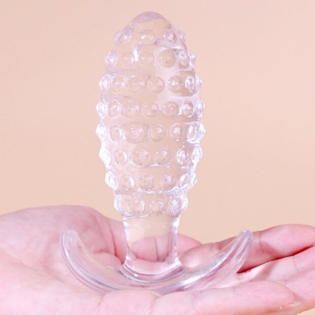 ClearlyHorny Plug Dotted Pine M transparent
