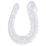 ClearlyHorny Doppeldildo transparent U Jelly M