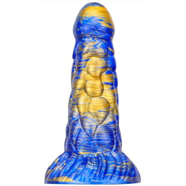 MetallicAnal Godemiché Cyrix Gold bleu 15,5 cm