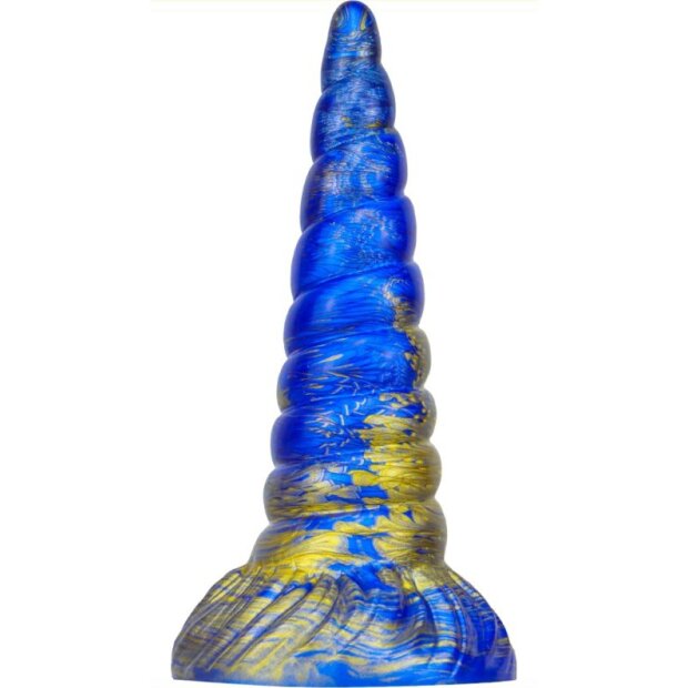 MetallicAnal Godemiché Unix Bleu Or 17 cm