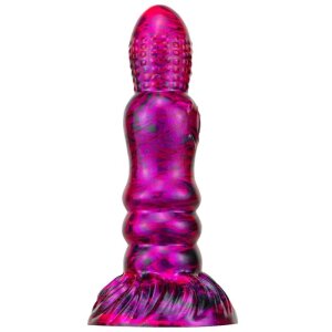 MetallicAnal Fantasy Peern Dildo Schwarz Lila 17 cm