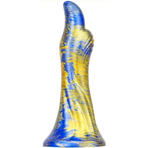 MetallicAnal Fantasy Dildo Dukix Blau Gold 14 cm