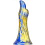 MetallicAnal Fantasy Dildo Dukix Blau Gold 14 cm