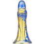 MetallicAnal Fantasy Dildo Dukix Blau Gold 14 cm