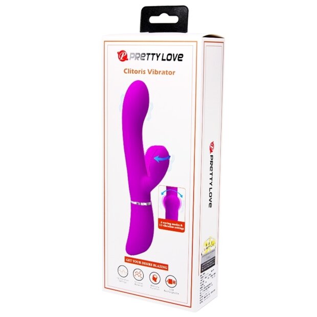 Pretty Love Vibrator Rabbit Clit Vibe Pink