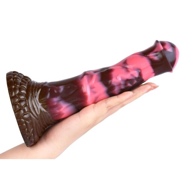 Bad Horse Dildo Pirulf Black Pink 18 cm