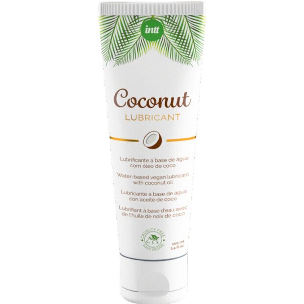 intt Vegan Water Based Lubricant with Intense Coconut Flavor 100 ml