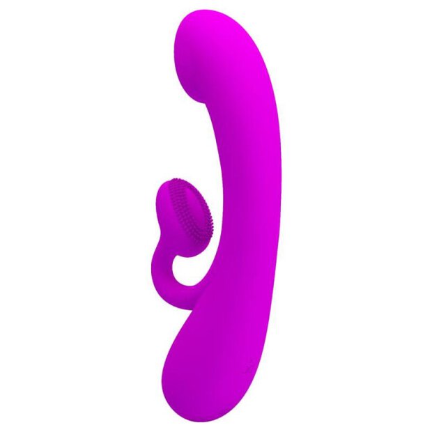 Pretty Love Sincere Silikon Vibrator mit Klitoris Stimulation pink