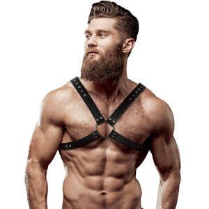 Fetish Submissive Attitude - Eco Leather Crossed Chest...